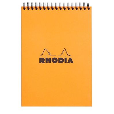 Rhodia Notizblock A5 Doppel lin 80Bl orange