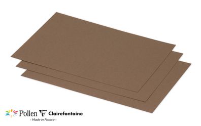 Clairefontaine Karte C5 Pollen 210g braun