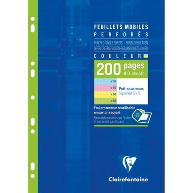 Clairefontaine Ringbucheinlagen A4 kar 100 Bl sort