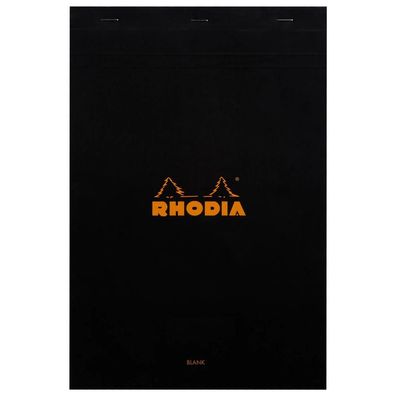 Rhodia Notizblock 21x31,8 blanco 80Bl sw