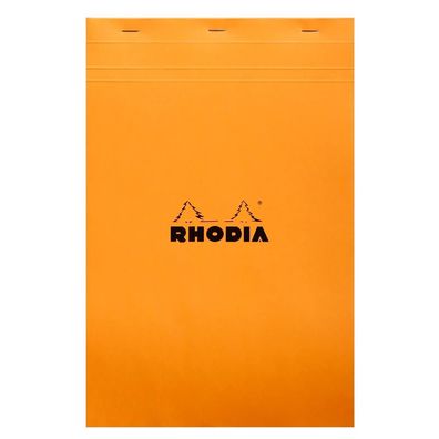 RHODIA Notizblock No. 19, DIN A4 + , kariert, orange (8017040)