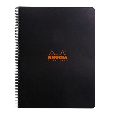 Rhodia Notebook A4+ kariert mRd 80Bl schwarz