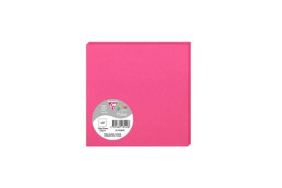 Clairefontaine Karte Pollen 135x135 210g fuchsia