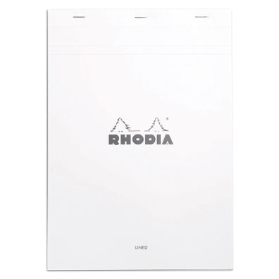 Rhodia Block Rhodia White A4 lin 80Bl