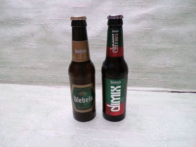 2 Diebels Dimix Flaschenfeuerzeuge Gas zum auffüllen ca 11cm