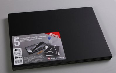 Clairefontaine Schaumkarton 5,0 mm A3 5Bg schw