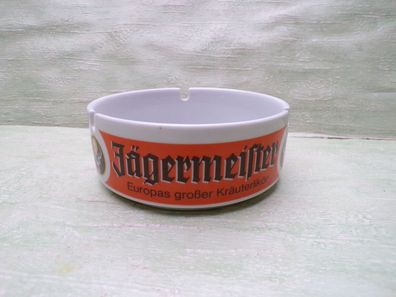alter Böckling Glas "grün" Neudenau Jägermeister Kräuterlikör Aschenbecher 11,5x4,5cm