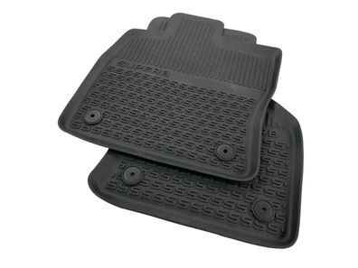 Original Skoda Gummimatten Gummi Fussmatten schwarz SuperB 3V Allwetter 4 teilig