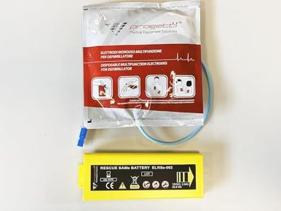 Ersatzset Erwachsene Elektroden und Batterie fér Rescue SAMe Defibrillator