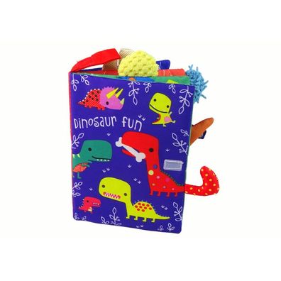 IMPORT Leantoys Weiches Buch Bunte Dinosaurier