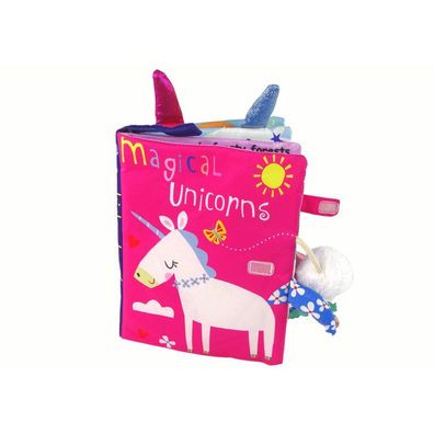Leantoys Weiches Buch Buntes Einhorn
