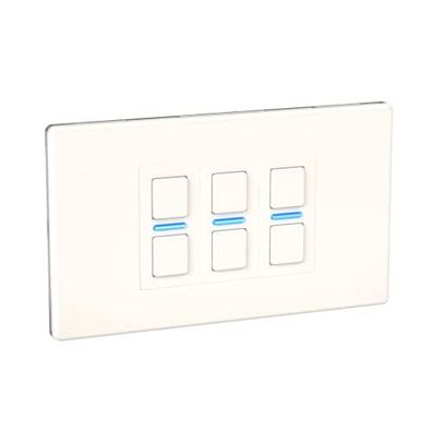 LP23WHMK2 Smart Dimmer mit Energiemessung 3 Bänder Metall Weiß