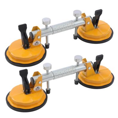 TOPWAY 2 Stéck Naht-Setter 150 mm Doppel-Saugnapf 120 kg verstellbar