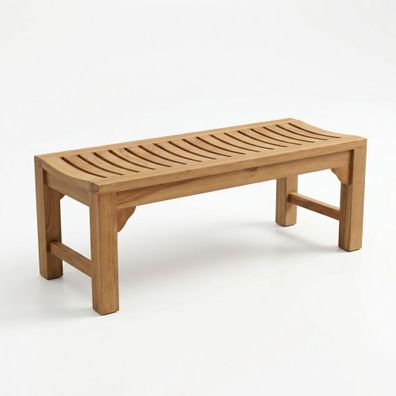 Teakholz Gartenbank 'DENNIS' 2 Sitzer 120cm
