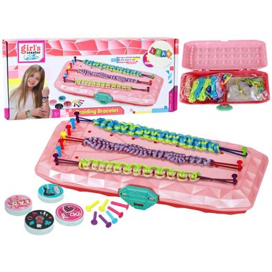 Lean Toys Set Zur Herstellung Von Armbändern Box Pink
