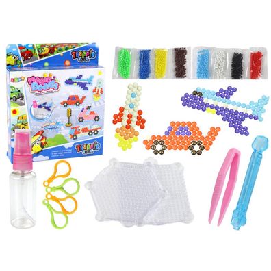 Leantoys Wasserperlen Set DIY Zauberperlen 8 Farben Transportmittel