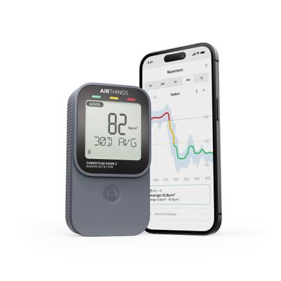 Airthings 325 Corentium Home 2 digitaler Radondetektor mit Bluetooth