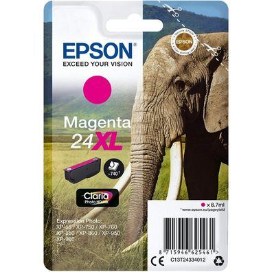 Epson Druckerpatrone Claria Photo HD 24XL (C13T24334012) magenta
