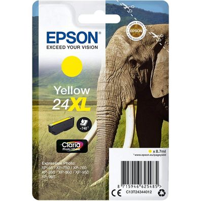 Epson Druckerpatrone Claria Photo HD 24XL (C13T24344012) gelb