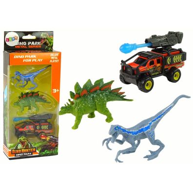 Leantoys Dinosaurier Figuren Auto mit Raketenset