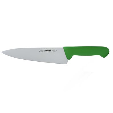 Giesser großes Kochmesser 20 cm gestanzter Klinge & grünem Kunststoffgriff
