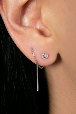 Silber-Ohrringe 925 Sterling Heliophilia Silver ELKTY45094 Silver
