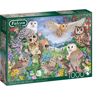 FALCON Puzzle Eulen im Wald 1000 Teile