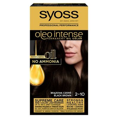 SYOSS Oleo Intense permanente Haarfarbe mit Ölen 2-10 Braun Schwarz