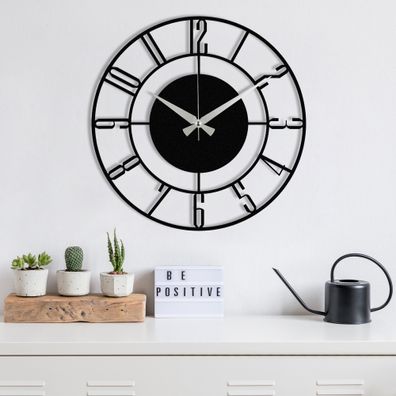 Metall Wanduhr Wallity Enzoclock Black