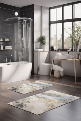 Badematten-Set 2-tlg Conceptum Hypnose CT-5019 Multicolor