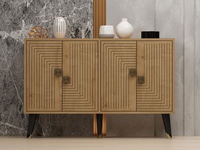 Konsolentisch Skye Decor Ahart Sapphire Oak / Gold 120x80x30 cm