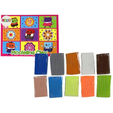 Leantoys Künstlerset Plastische Knete 10 Farben
