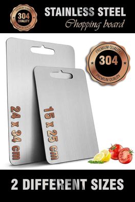Schneidebrett-Set 2-tlg Hermia Concept 2PASCELKB Silver