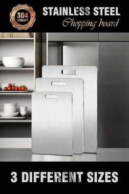 Schneidebrett-Set 3-tlg Hermia Concept 3PASCEL Silver