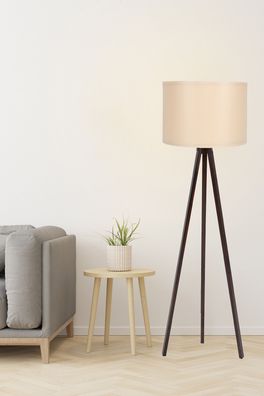 Stehlampe Opviq 101 Cream / Walnut