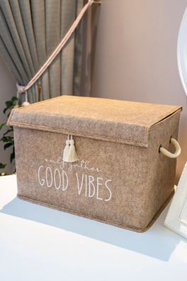 Felt Basket Conceptum Hypnose ALS-7554 Cream 35x23x23 cm