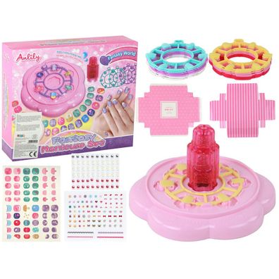 Lean Toys Nagelset Pink Nagel Tips Sticker Diamanten