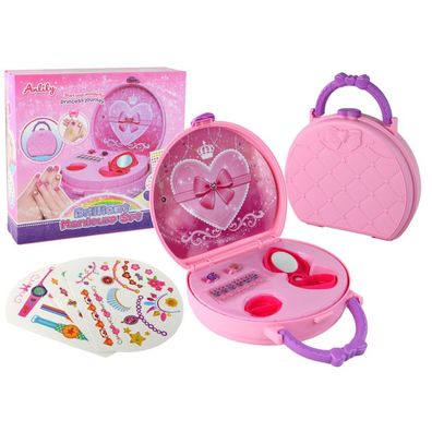 Lean Toys Beauty-Set-Koffer mit Accessoires, Ringen, Tattoos