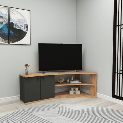 TV-Lowboard Skye Decor Termera Atlantic Pine / Anthracite 135x48,6x67,7 cm