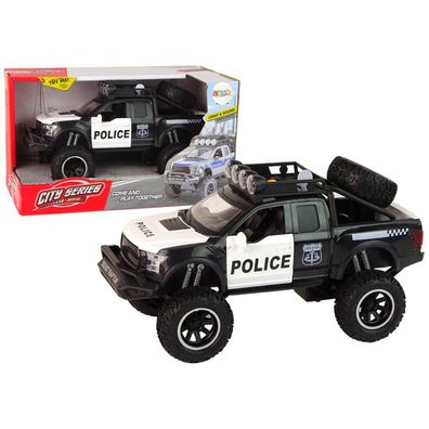 Leantoys Geländewagen Raptor Polizei Türöffnung Sound Licht