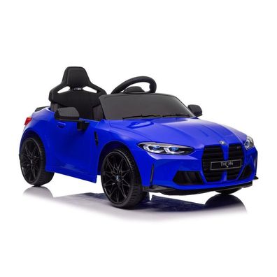 Leantoys BMW M4 Batterieauto blau lackiert