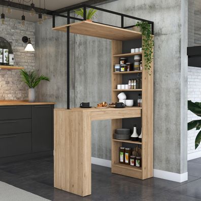 Esstisch Skye Decor JA117 Walnut / Black 120x198,8x55,6 cm