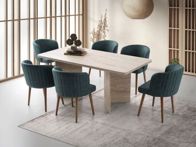 Esstisch Skye Decor Loft Travertine 180x77x90 cm