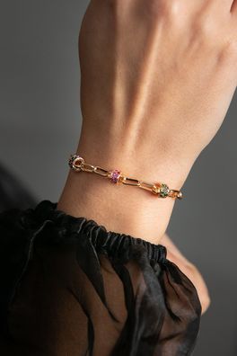 Armband Modeschmuck Heliophilia Silver CBL9448 Multicolor
