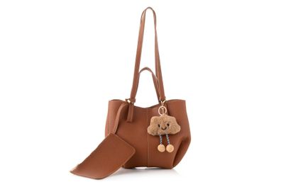 Schultertasche Damen Lucky Bees 1274 Tan 13x22 cm