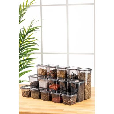 Storage Box Set (15 Pieces) Hermia Concept Bnmpegyas15-51217 Anthracite