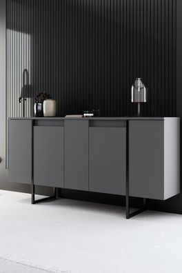 Konsolentisch Skye Decor Luxe Anthracite / Black 160x80x35 cm
