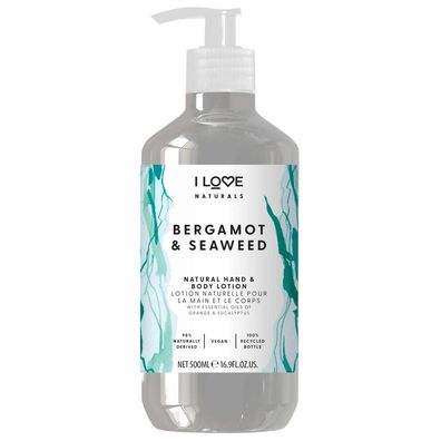 I Love Bergamot & Seaweed Naturals Hand Lotion 75ml