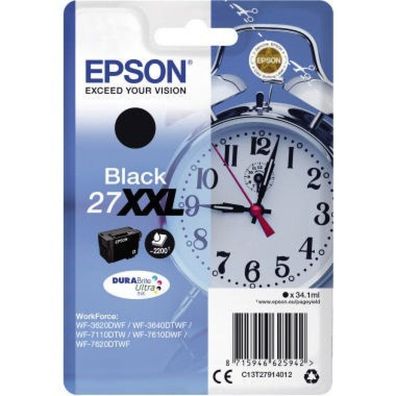 Epson Druckerpatrone 27XXL (C13T27914012) schwarz