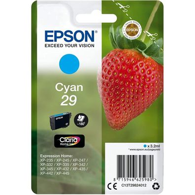 Epson Druckerpatrone Claria Home 29 (C13T29824012) cyan